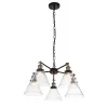 Стеклянная подвесная люстра Evoluto SL237.413.05 конус прозрачная ST Luce