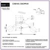 Стеклянная потолочная люстра Klimin SF3319/5C-CF-FGD Seven Fires