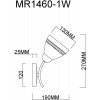 Стеклянное бра Emily MR1460-1W белое