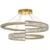Хрустальный подвесной светильник Carini Carini L 1.5.80+100.101 G прозрачный Arti Lampadari