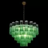 Стеклянная подвесная люстра Murano 10580/800 Clear green прозрачная Loft It