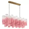 Стеклянная подвесная люстра Murano 10580/1000R Clear pink прозрачная Loft It Стеклянная подвесная люстра Murano 10580/1000R Clear pink прозрачная Loft It