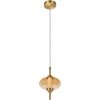 Стеклянный подвесной светильник Helix 10421/C Amber цвет янтарь Loft It