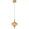 Стеклянный подвесной светильник Helix 10421/C Amber цвет янтарь Loft It