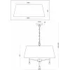 Подвесная люстра Rosemary FR5190PL-05BS3 белая конус Freya