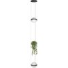 Стеклянный подвесной светильник Jardin 10121/2P Dark grey белый форма шар Loft It