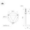 Наземный светильник FRESNEL 047687 Arlight