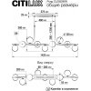 Стеклянный подвесной светильник Рунд CL205290N форма шар белый Citilux