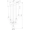 Стеклянный подвесной светильник Estera 6149 Estera форма шар коричневый TK Lighting