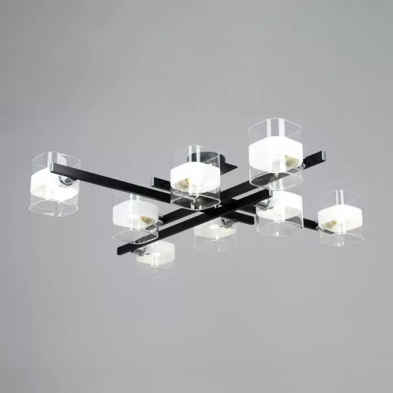 Стеклянная потолочная люстра Вирта CL139282 белая Citilux Стеклянная потолочная люстра Вирта CL139282 белая Citilux