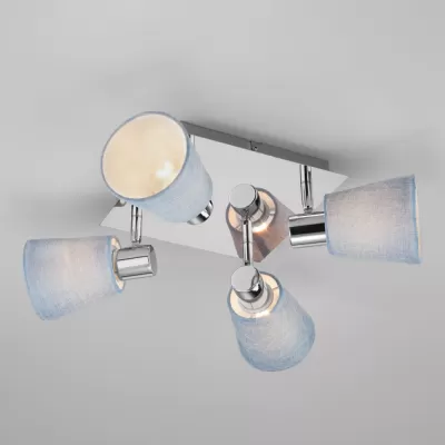 Спот Culver 20080/4 хром/голубой Eurosvet