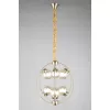 Стеклянная подвесная люстра Serrano OML-94513-06 форма шар прозрачная Omnilux
