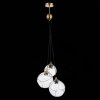 Стеклянный подвесной светильник Satturo SLE103113-03 прозрачный форма шар Evoluce