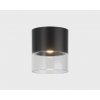 Точечный светильник  IT014-0201 black цилиндр прозрачный Italline