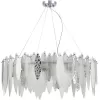 Стеклянная подвесная люстра Lastra SL1224.103.10 белая ST Luce