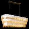 Стеклянная подвесная люстра Gradient 10482/1200R White белая Loft It