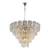 Стеклянная подвесная люстра Homy P2545-18 NIC прозрачная iLamp