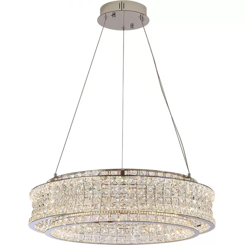Хрустальный подвесной светильник 8510 8510/60 chrome прозрачный Newport Хрустальный подвесной светильник 8510 8510/60 chrome прозрачный Newport