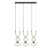Стеклянный подвесной светильник Janice VL5444P03 прозрачный конус Vele Luce