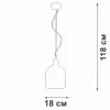 Стеклянный подвесной светильник V2950 V2950-1/1S Vitaluce