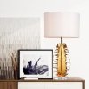 Интерьерная настольная лампа Crystal Table Lamp BRTL3117 белый цилиндр DeLight Collection