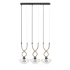 Стеклянный подвесной светильник Janice VL5444P03 прозрачный конус Vele Luce