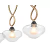 Стеклянный подвесной светильник Janice VL5444P03 прозрачный конус Vele Luce