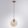 Стеклянный подвесной светильник Tureis A9920SP-1PB форма шар цвет янтарь Artelamp