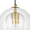 Стеклянный подвесной светильник Bello VL5504P01 форма шар прозрачный Vele Luce