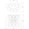 Стеклянный настенный светильник Callas 365/2 прозрачный Bogate's