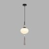 Стеклянный подвесной светильник Gloriya 8273/1A форма шар белый Lumion