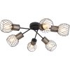 Потолочная люстра Argusto 54013-6D черная Globo