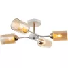 Стеклянная потолочная люстра Vertigo 1131/4P White/Gold цилиндр цвет янтарь Escada