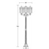 Стеклянный наземный фонарь DELI L 89908LB Bl прозрачный Oasis Light