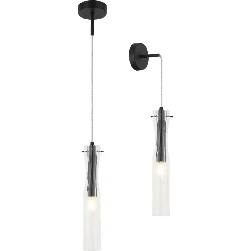 Стеклянный настенно-потолочный светильник Monne 2184/02/01PW прозрачный цилиндр Stilfort Стеклянный настенно-потолочный светильник Monne 2184/02/01PW прозрачный цилиндр Stilfort