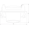 Точечный светильник Conner 25087/LED черный цилиндр Elektrostandard