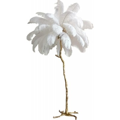 Торшер Ostrich Feather BRFL5014 white/antique brass DeLight Collection