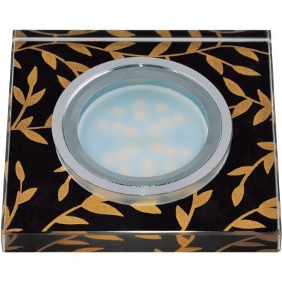 Точечный светильник Peonia DLS-P205 GU5.3 CHROME/BLACK Fametto белый