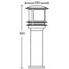 Наземный фонарь TOKIO 68330 Bl smoke цилиндр Oasis Light