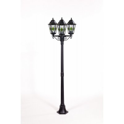 Наземный фонарь PETERSBURG lead GLASS 79808lgB Bl Oasis Light Уличный