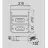 Настенный светильник уличный  W6144S-2 Gr белый Oasis Light