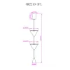 Подвесной светильник Maretta MR2210-3PL белый конус