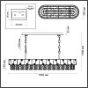 Хрустальная подвесная люстра Chessi 5076/10 белая Odeon Light