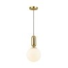 Стеклянный подвесной светильник Okia 4669/1 форма шар белый Odeon Light