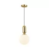 Стеклянный подвесной светильник Okia 4669/1 форма шар белый Odeon Light
