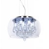 Стеклянный подвесной светильник Tosso LDP 8066-400 PR прозрачный цилиндр Lumina Deco