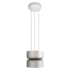 Стеклянный подвесной светильник Totem 10466/2P Smoke matte цилиндр Loft It
