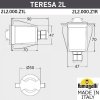 Встраиваемый светильник уличный Teresa 2L2.000.000.AXZ1L черный Fumagalli