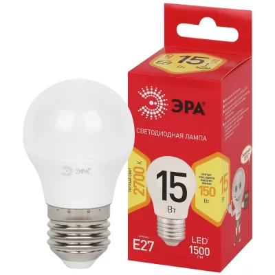 Светодиодный лампочка светодиодная LED P45-15W-827-E27 R LED P45-15W-827-E27 R ЭРА