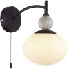 Стеклянное бра Gloriya 8273/1W форма шар белое Lumion